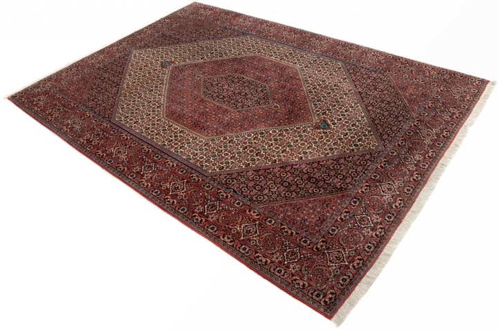 6' 9 x 9' 6 Hand Knotted Bidjar Persian Wool Rug