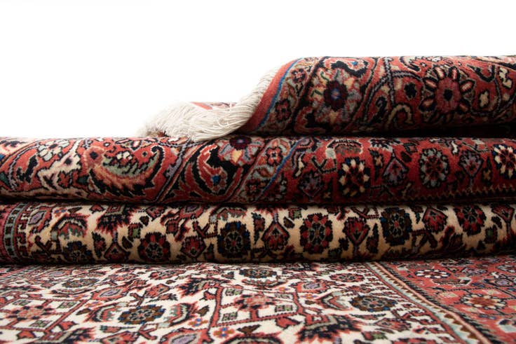 Detail image of 6' 9 x 9' 6 Hand Knotted Bidjar Persian Wool Rug