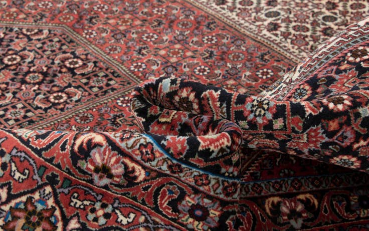 Detail image of 6' 9 x 9' 6 Hand Knotted Bidjar Persian Wool Rug