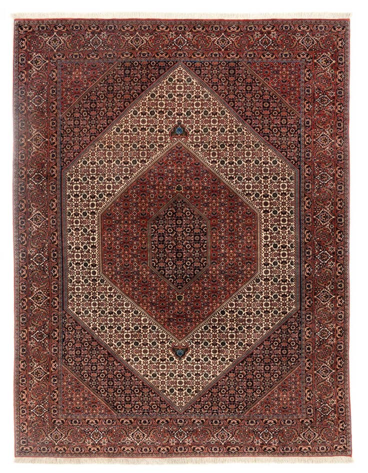 Detail image of 6' 9 x 9' 6 Hand Knotted Bidjar Persian Wool Rug