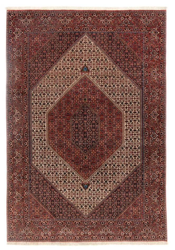 Detail image of 6' 9 x 9' 6 Hand Knotted Bidjar Persian Wool Rug