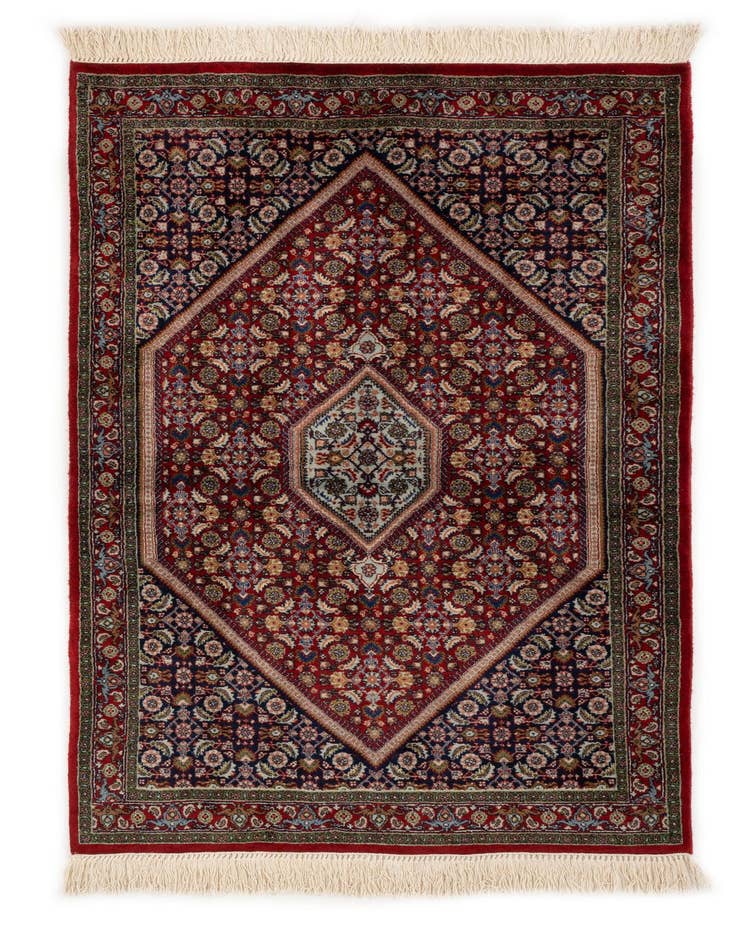 Detail image of 3' 7 x 5' 3 Hand Knotted Bidjar Wool Rug