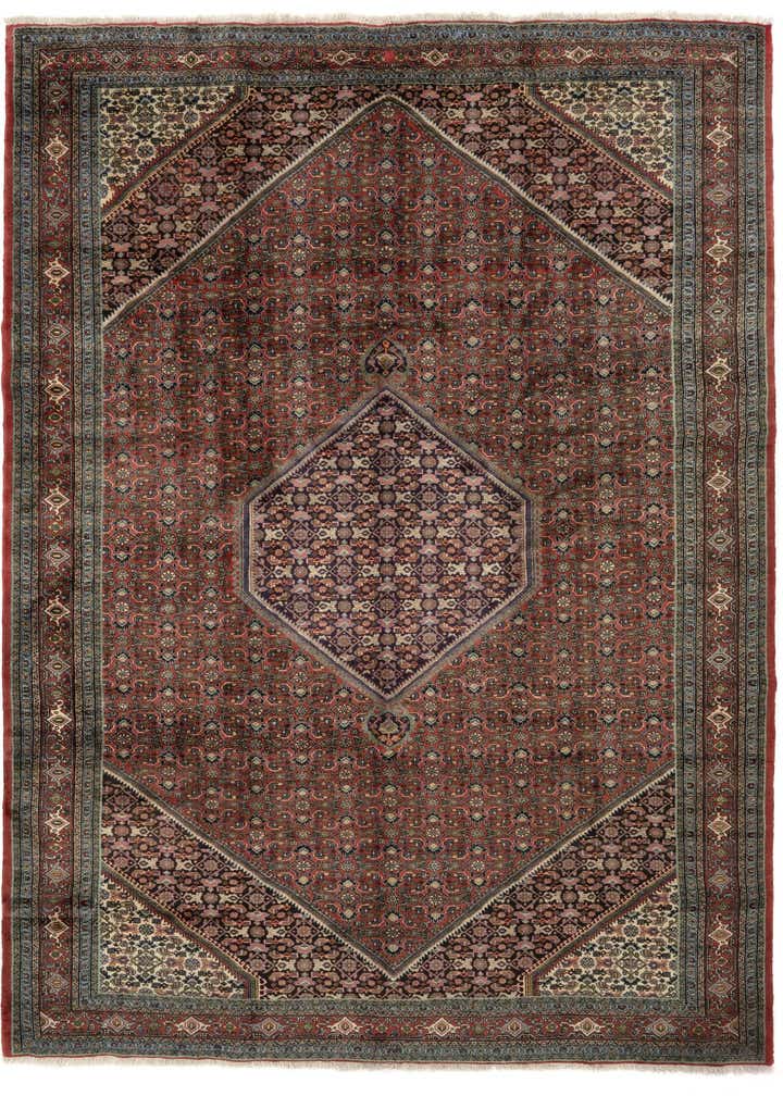10' 2 x 13' 3 Hand Knotted Bidjar Persian Wool Rug