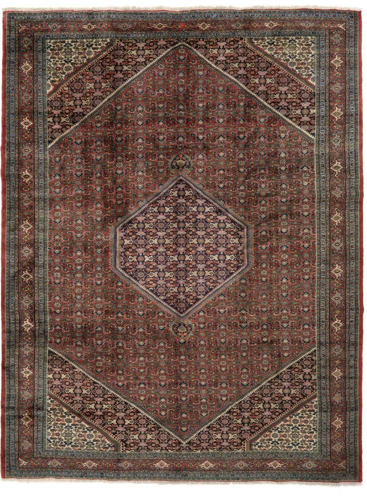 10' 2 x 13' 3 Hand Knotted Bidjar Persian Wool Rug