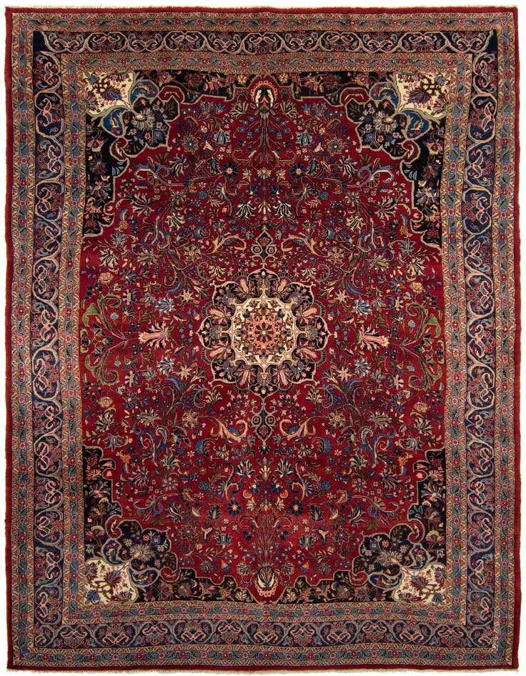 Detail image of 7' 5 x 11' 7 Hand Knotted Bidjar Persian Rug