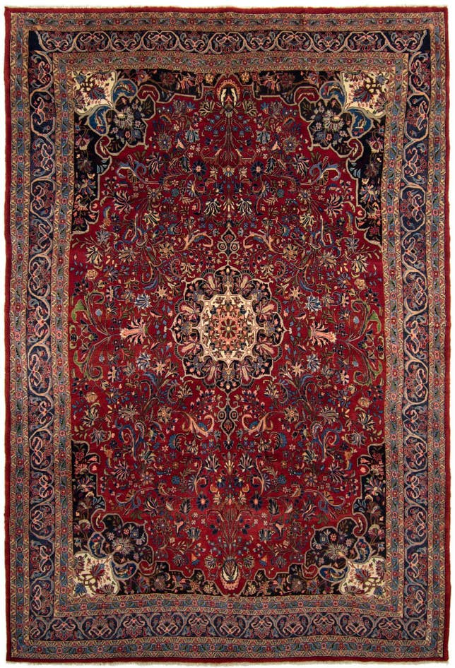 Detail image of 7' 5 x 11' 7 Hand Knotted Bidjar Persian Rug