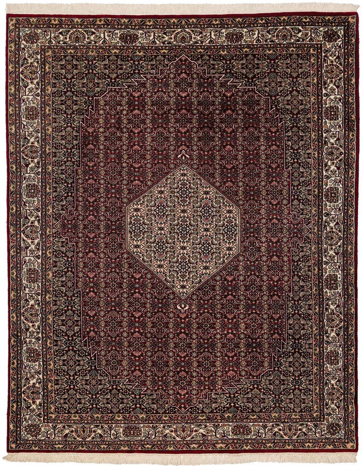 Detail image of 6' 7 x 10' Hand Knotted Bidjar Oriental Wool Rug