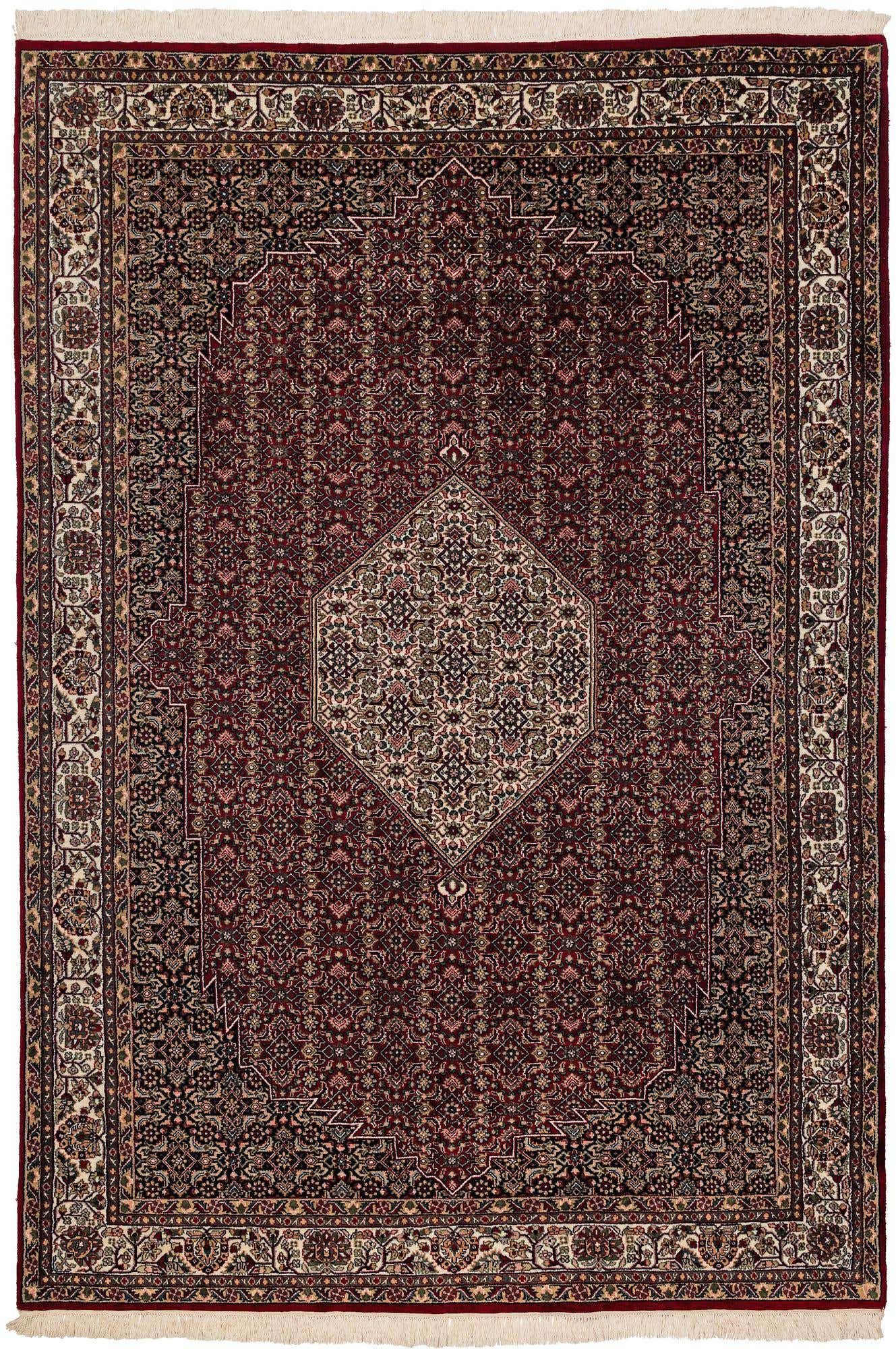 6' 7 x 10' Hand Knotted Bidjar Oriental Wool Rug