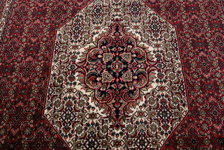 Detail image of 6' 7 x 10' 4 Hand Knotted Bidjar Oriental Wool Rug