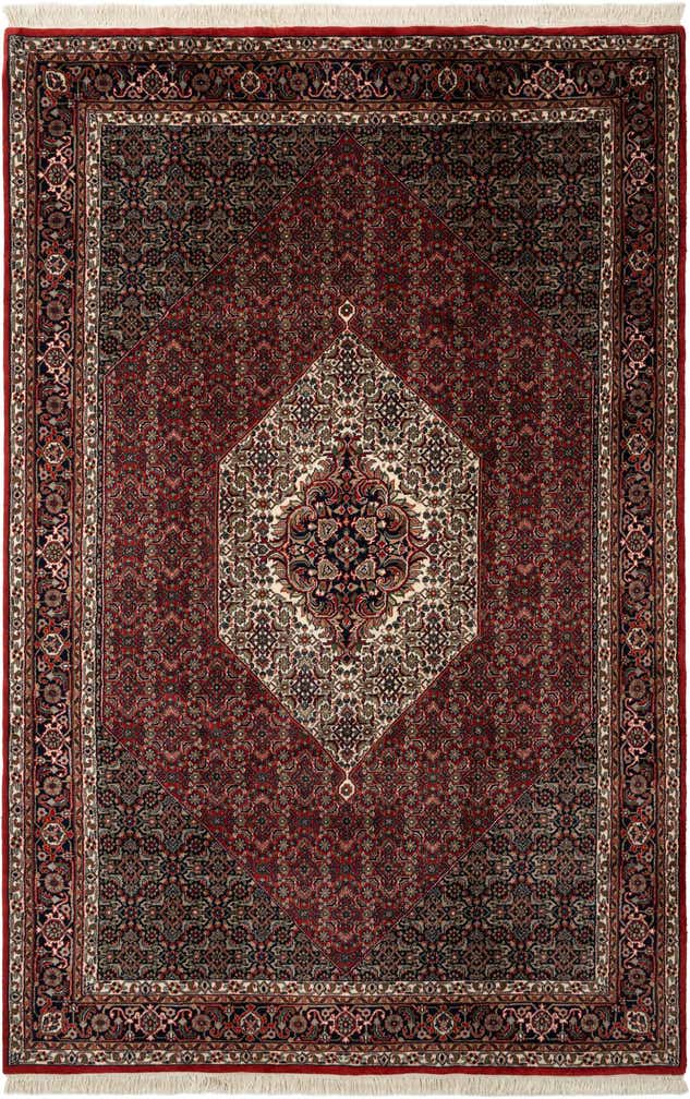 6' 7 x 10' 4 Hand Knotted Bidjar Oriental Wool Rug