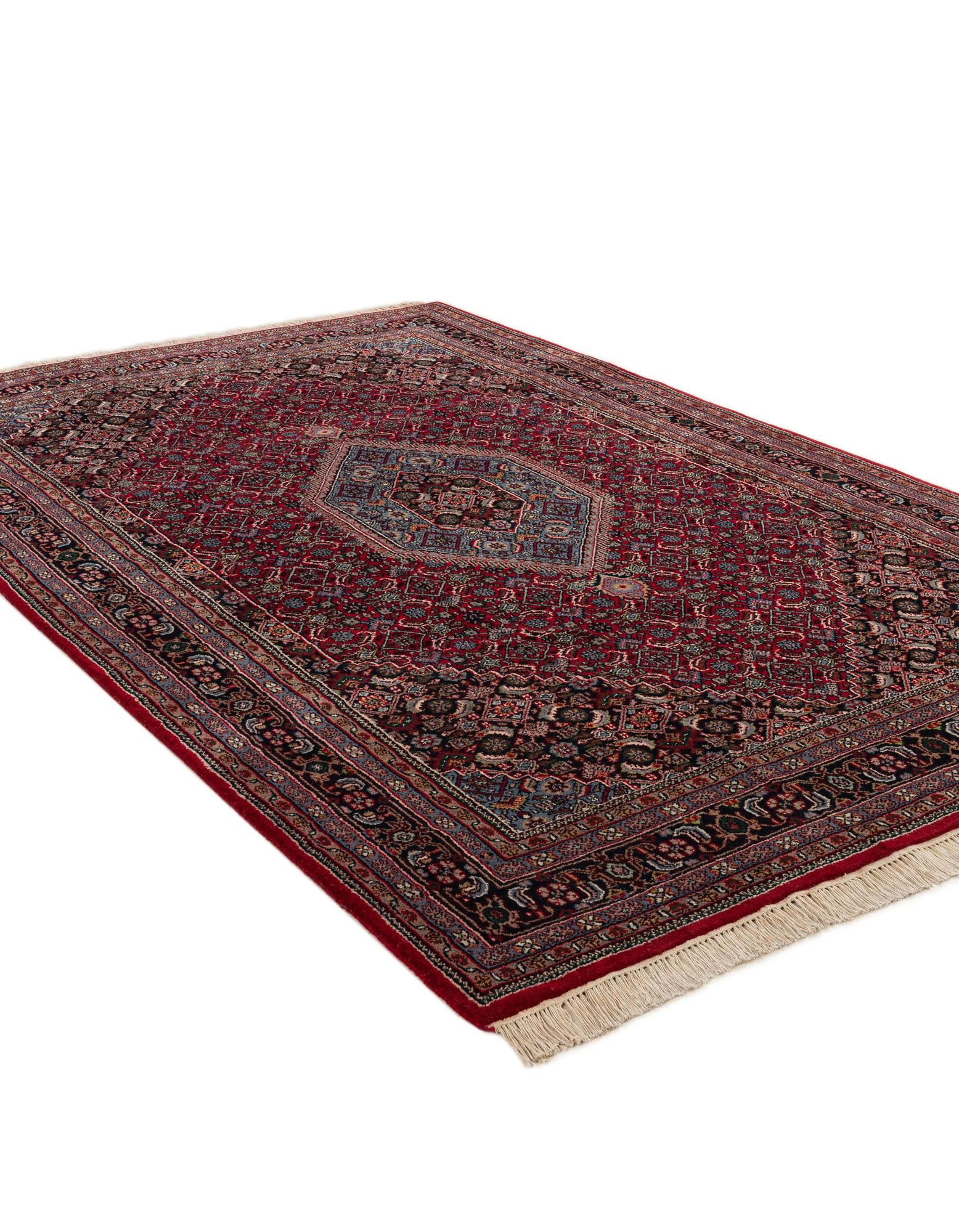 6' 4 x 9' 9 Hand Knotted Bidjar Wool Rug