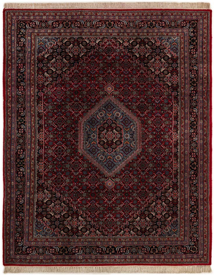 Detail image of 6' 4 x 9' 9 Hand Knotted Bidjar Wool Rug