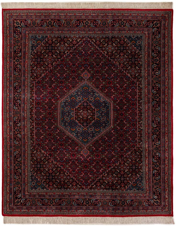 Detail image of 6' 6 x 9' 10 Hand Knotted Bidjar Wool Rug