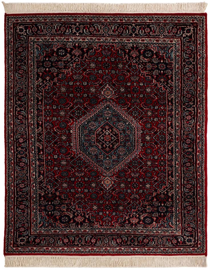 Detail image of 4' x 5' 11 Hand Knotted Bidjar Wool Rug
