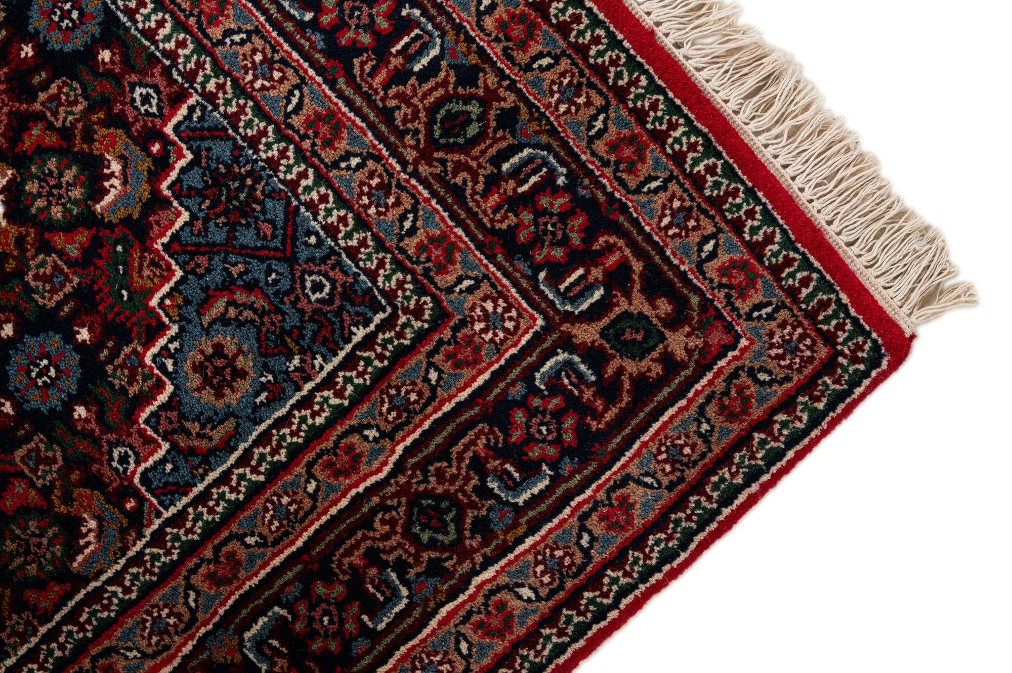 4' x 5' 11 Hand Knotted Bidjar Wool Rug