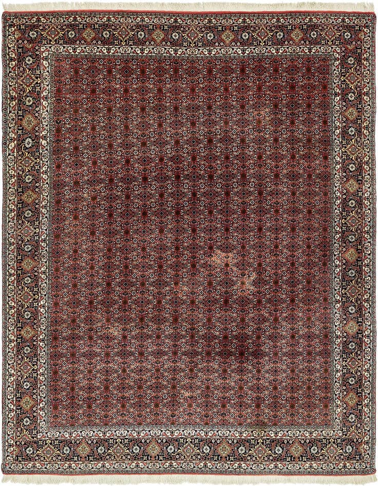 Detail image of 6' 10 x 10' Hand Knotted Bidjar Persian Wool Rug