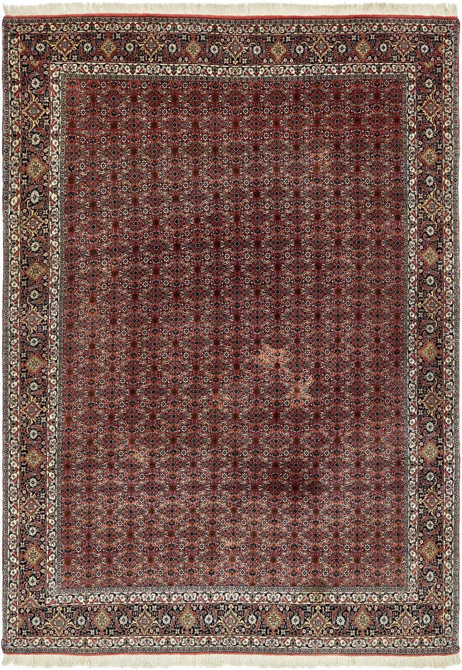 Detail image of 6' 10 x 10' Hand Knotted Bidjar Persian Wool Rug
