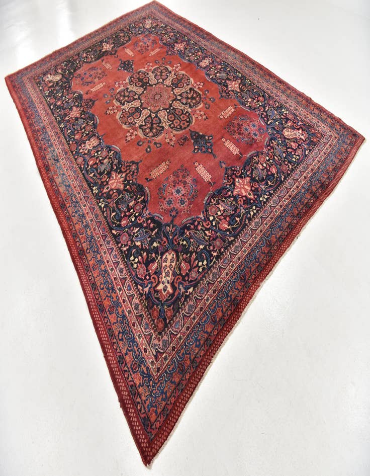 Detail image of 9' x 12' 7 Hand Knotted Bidjar Persian Wool Rug