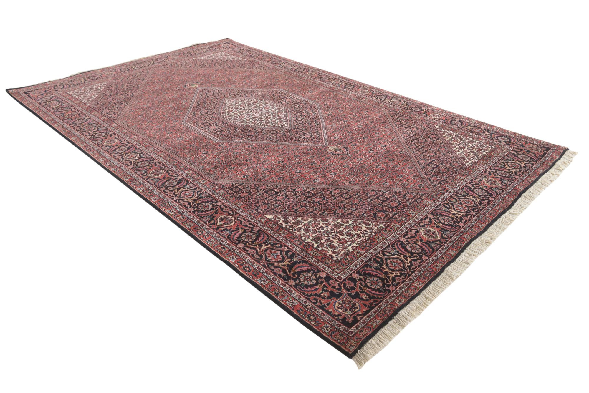 6' 5 x 10' 1 Hand Knotted Bidjar Persian Wool Rug