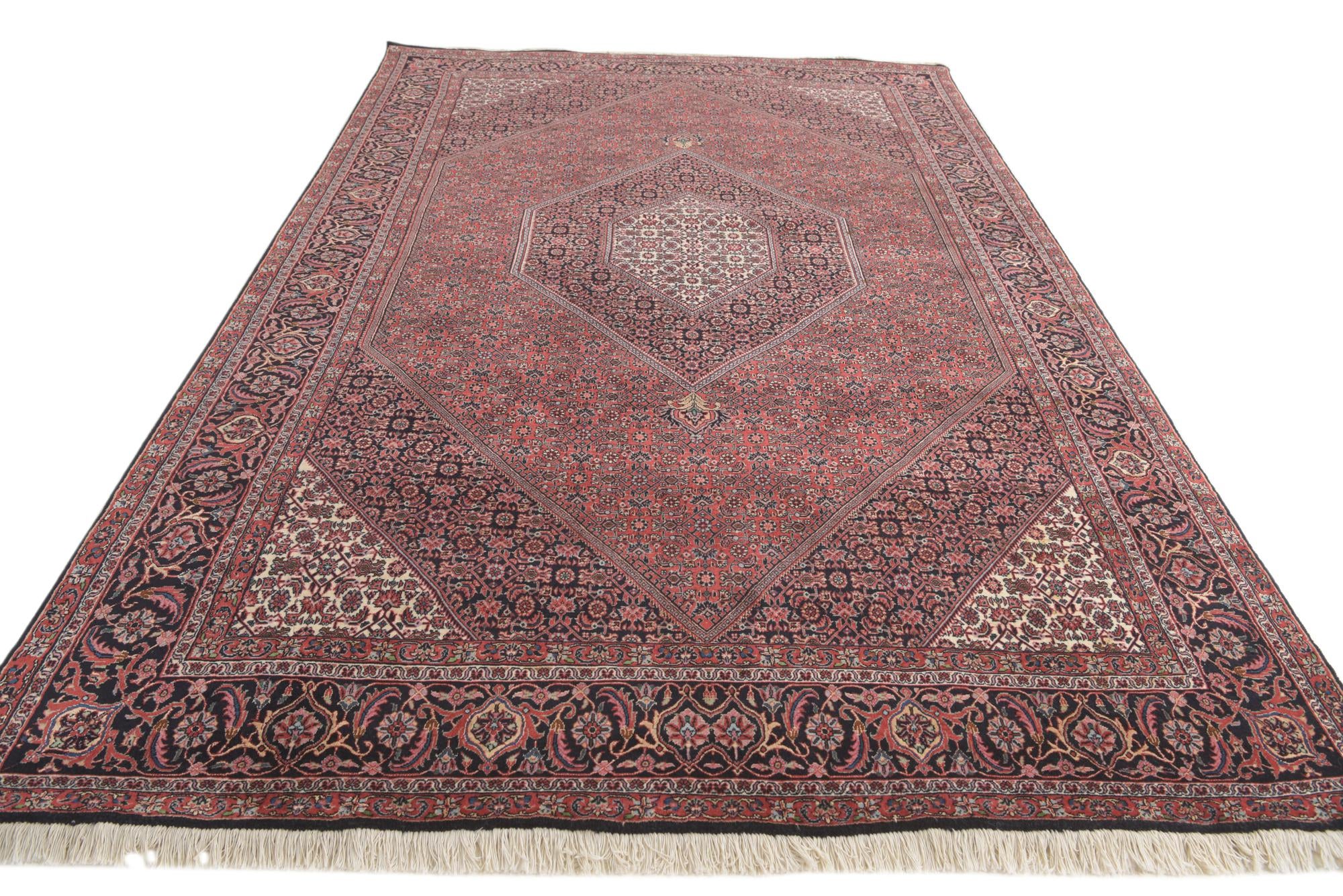 6' 5 x 10' 1 Hand Knotted Bidjar Persian Wool Rug
