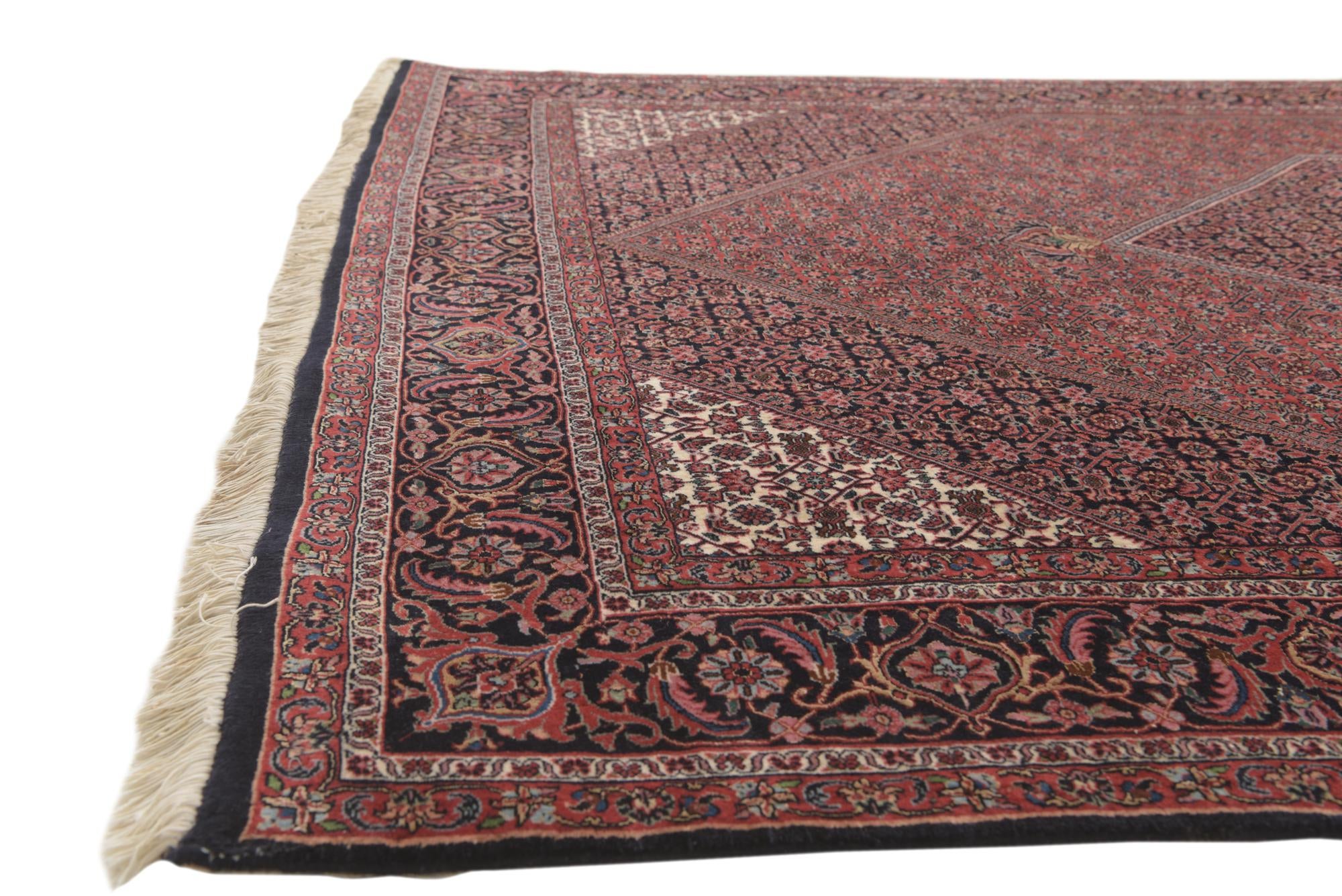 6' 5 x 10' 1 Hand Knotted Bidjar Persian Wool Rug