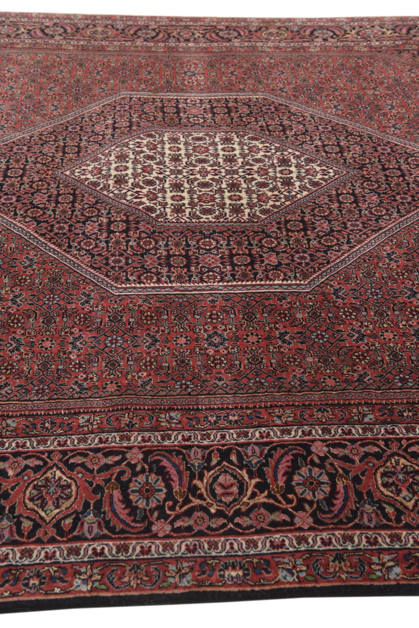 6' 5 x 10' 1 Hand Knotted Bidjar Persian Wool Rug