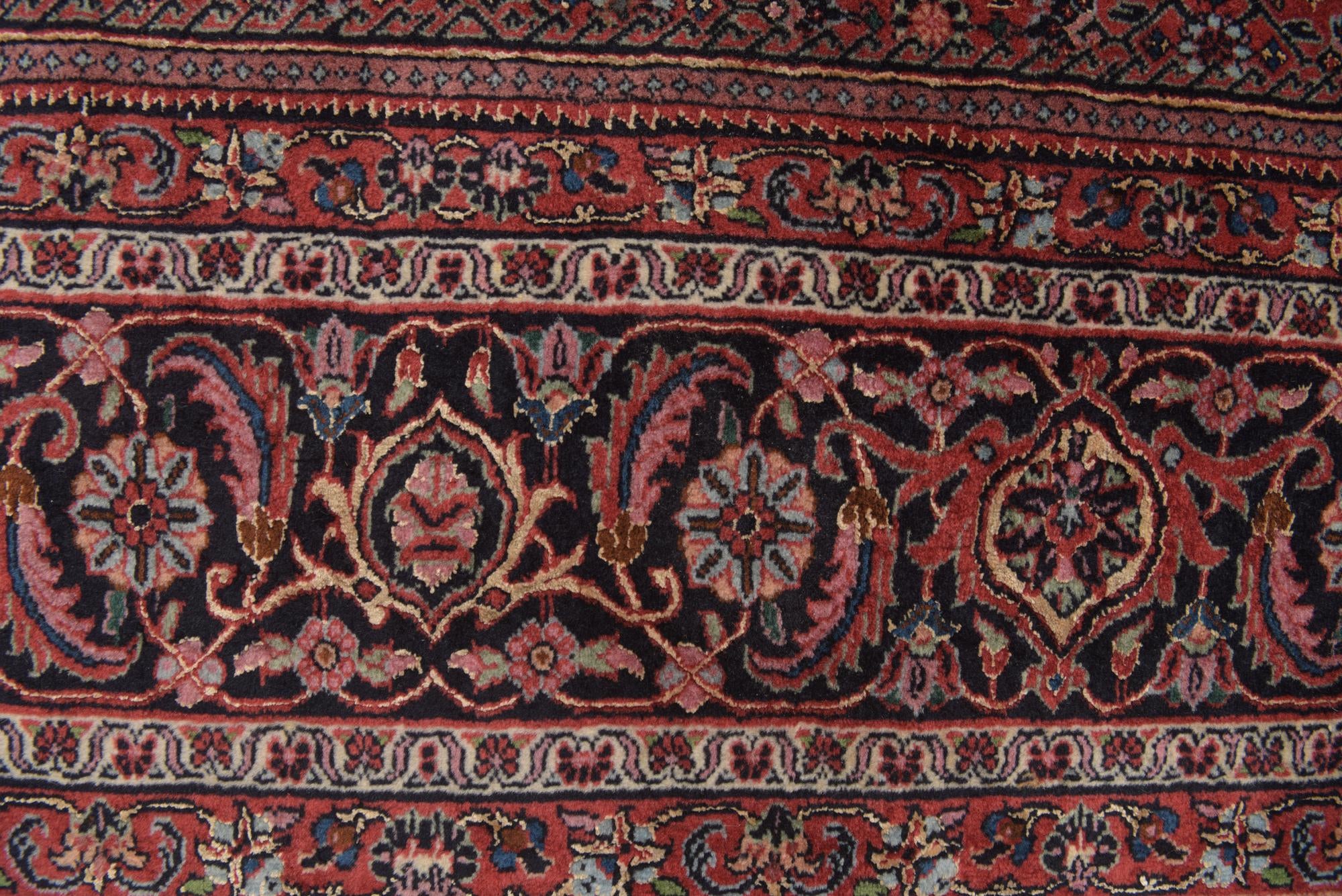 6' 5 x 10' 1 Hand Knotted Bidjar Persian Wool Rug