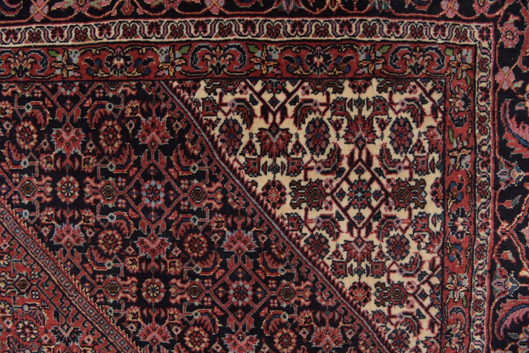 6' 5 x 10' 1 Hand Knotted Bidjar Persian Wool Rug