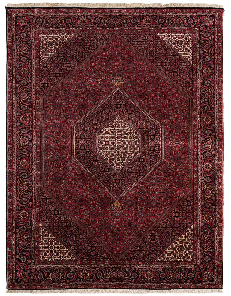 Detail image of 6' 5 x 10' 1 Hand Knotted Bidjar Persian Wool Rug