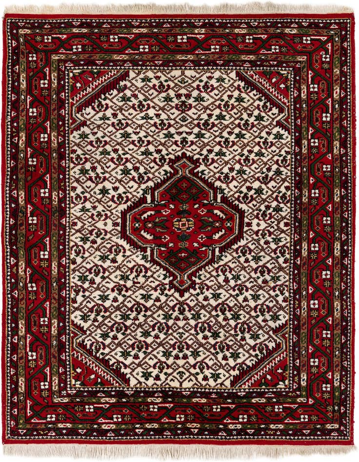 Detail image of 5' 8 x 7' 10 Hand Knotted Bidjar Wool Rug