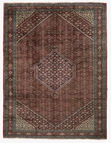 10' 2 x 13' 3 Hand Knotted Bidjar Persian Wool Rug