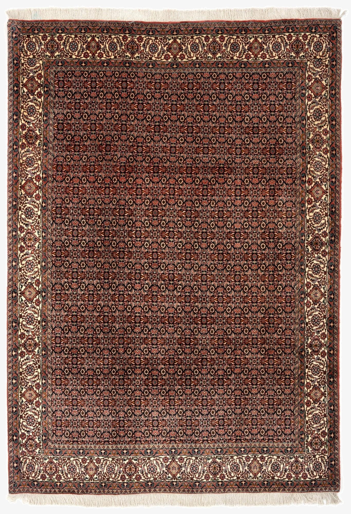 6' 9 x 9' 7  Hand Knotted Bidjar Persian Wool Rug