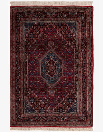 4' x 5' 11 Hand Knotted Bidjar Wool Rug