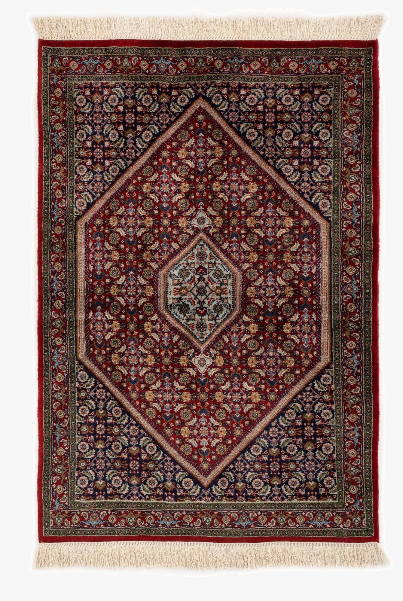 3' 7 x 5' 3  Hand Knotted Bidjar Wool Rug