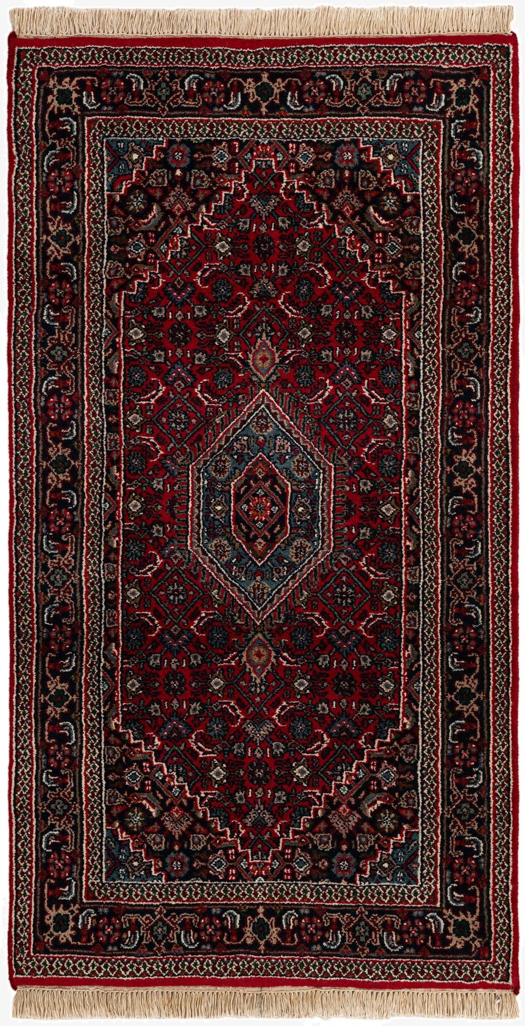 2' 11 x 5' 6  Hand Knotted Bidjar Wool Rug