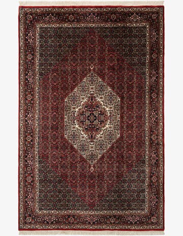 6' 7 x 10' 4 Hand Knotted Bidjar Oriental Wool Rug