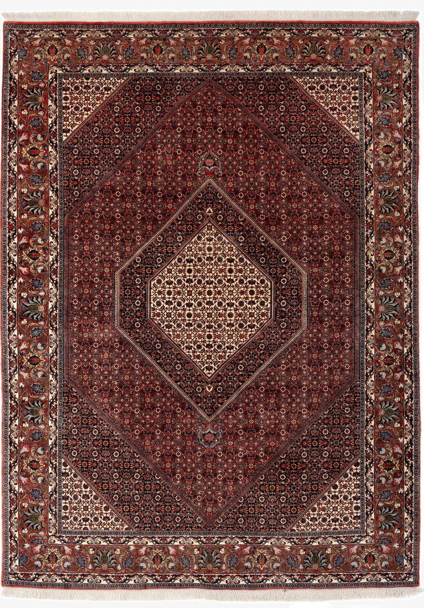 6' 9 x 9' 6  Hand Knotted Bidjar Persian Wool Rug