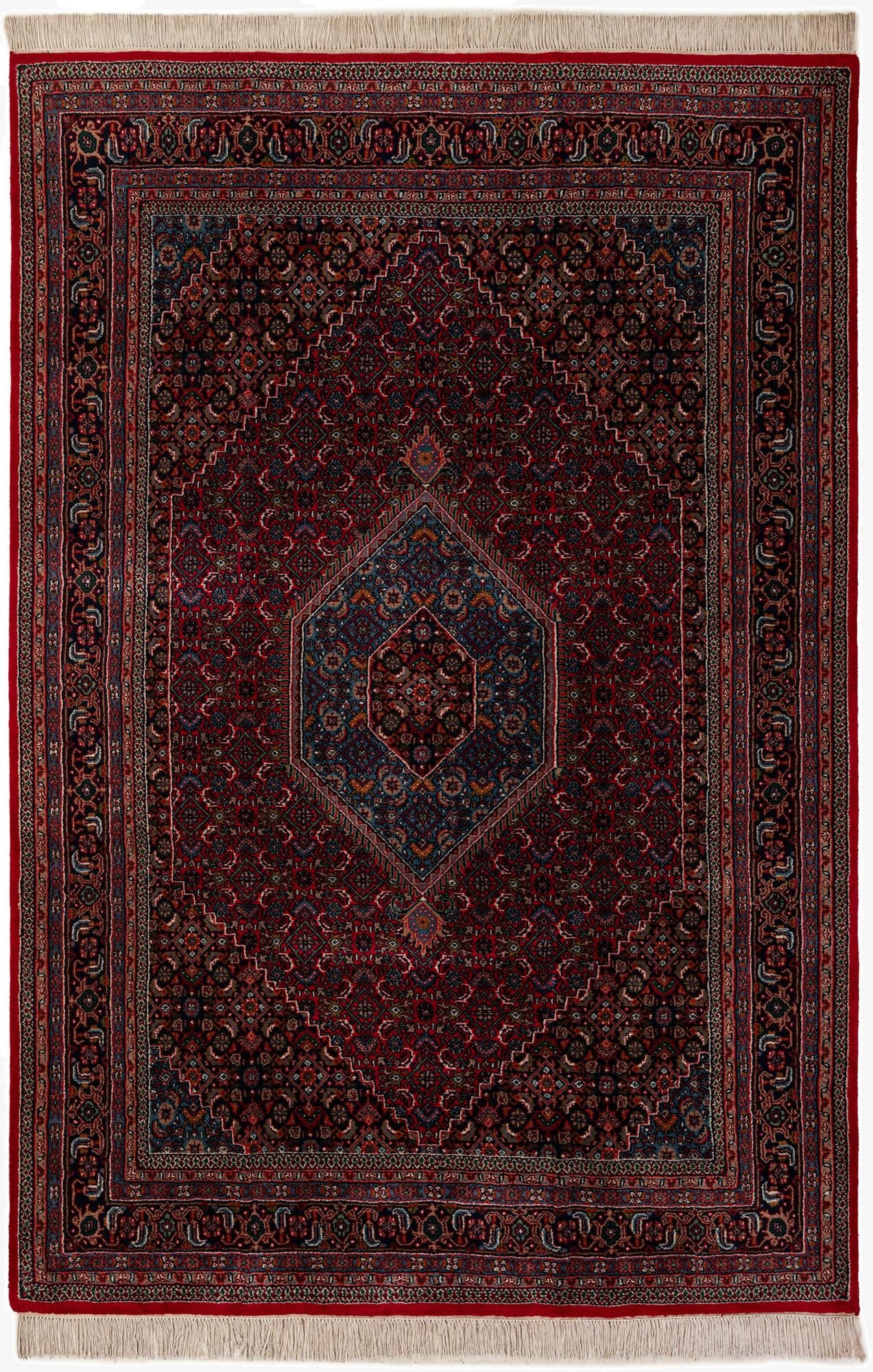 6' 6 x 9' 10  Hand Knotted Bidjar Wool Rug