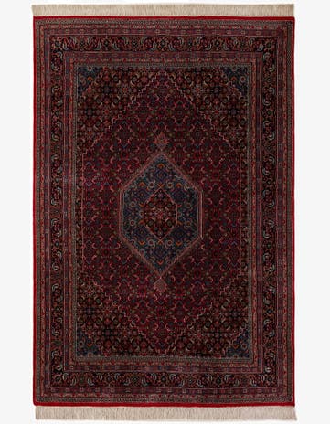 6' 6 x 9' 10 Hand Knotted Bidjar Wool Rug