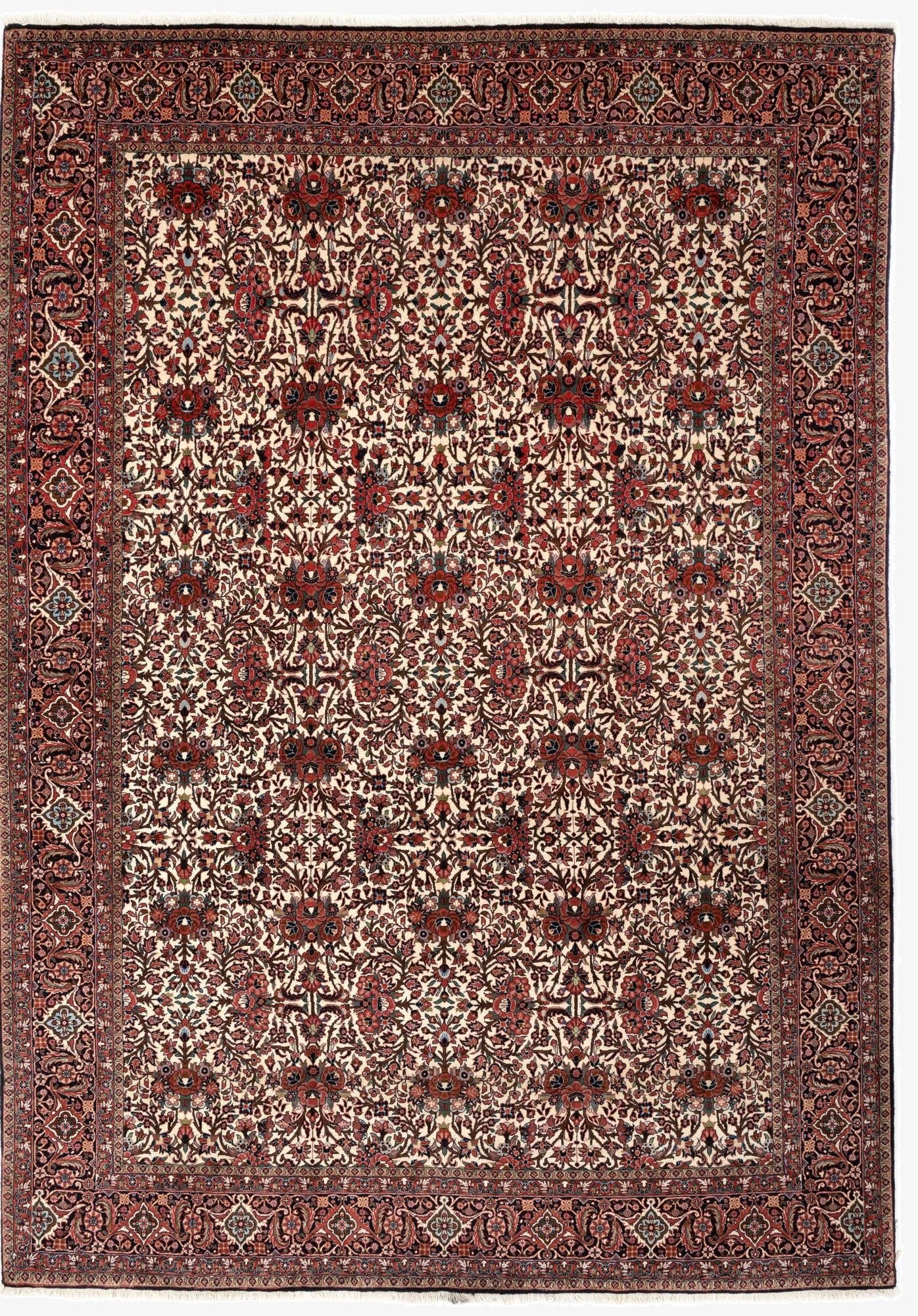 6' 7 x 9' 7  Hand Knotted Bidjar Persian Wool Rug