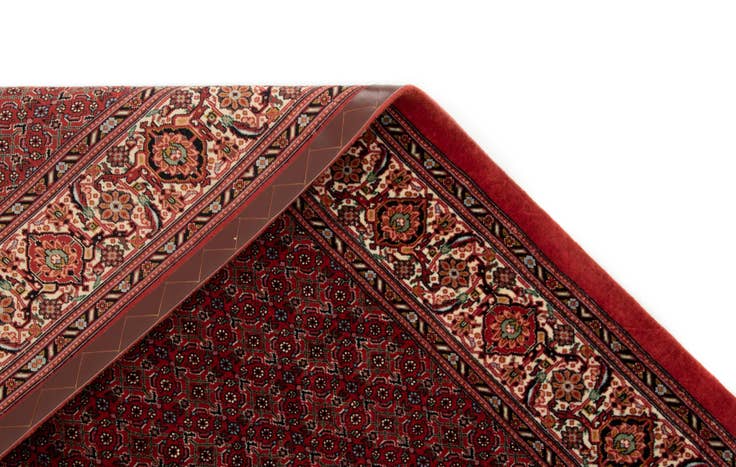 Detail image of 4' 8 x 6' 10 Bidjar With Silk Rug