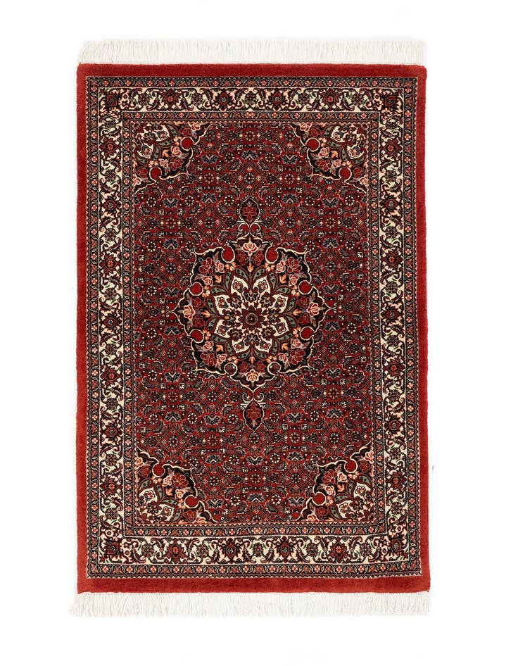 Detail image of 2' 11 x 4' 9 Bidjar With Silk Rug