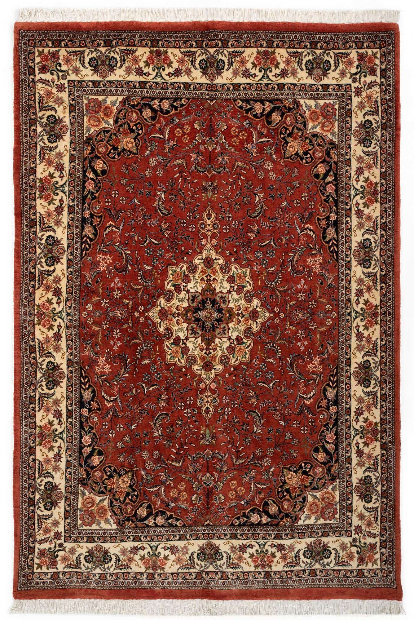 5' 6 x 8' 5 Bidjar With Silk Rug