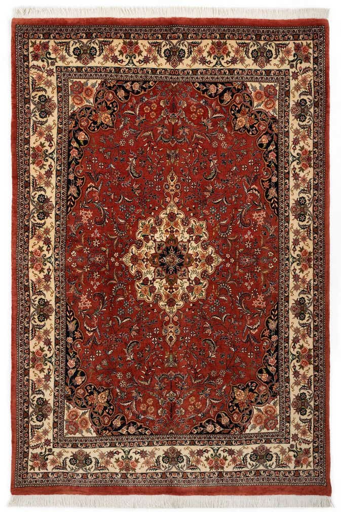 5' 6 x 8' 5 Bidjar With Silk Rug