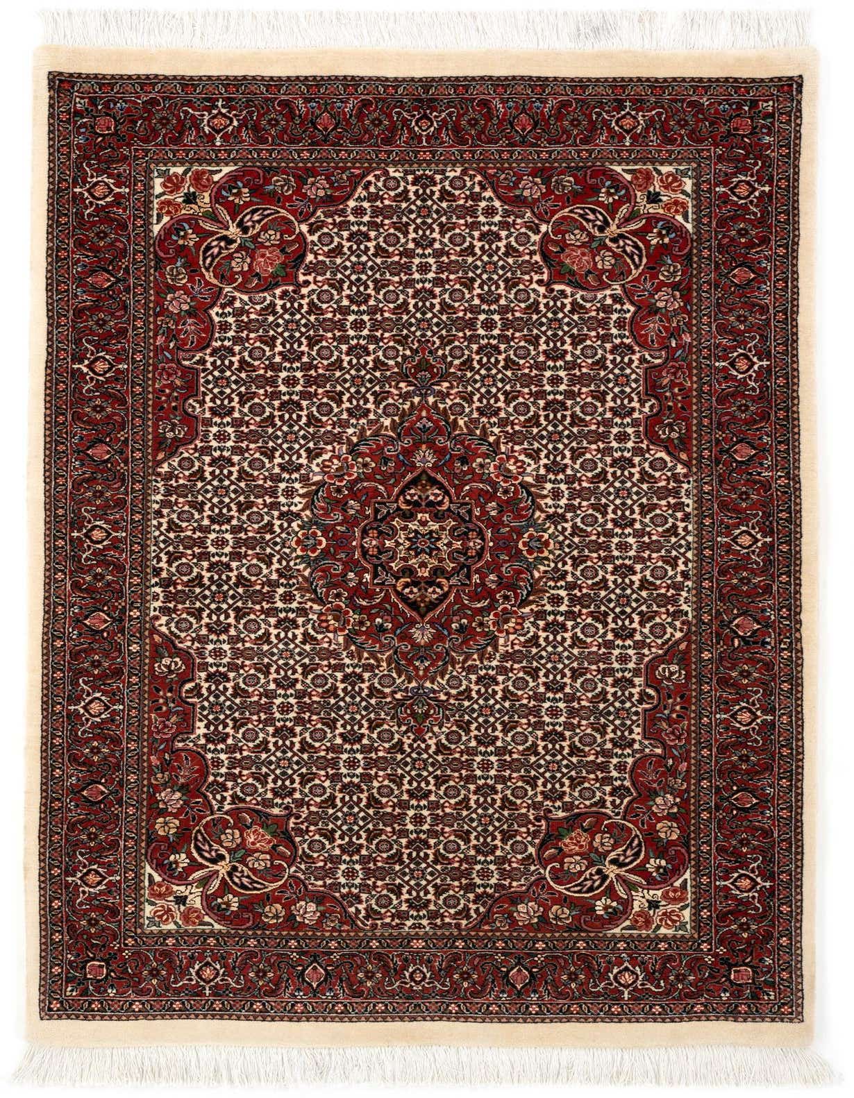 3' 8 x 5' 10 Bidjar With Silk Rug