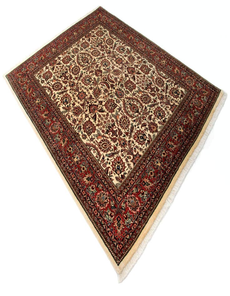 Detail image of 5' 1 x 6' 6 Bidjar With Silk Rug