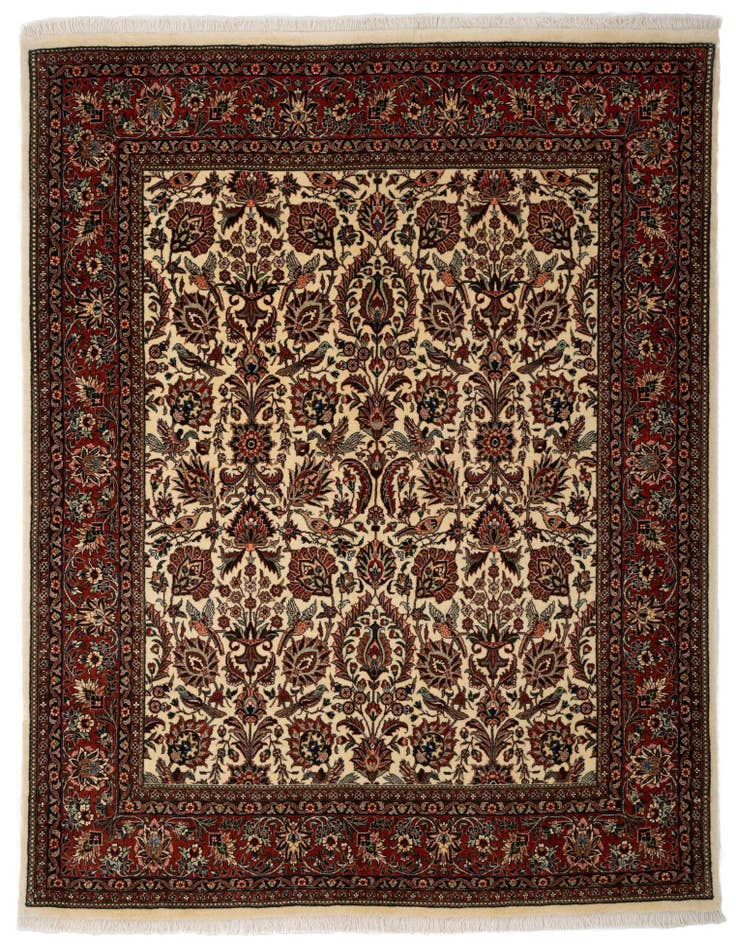 Detail image of 5' 1 x 6' 6 Bidjar With Silk Rug