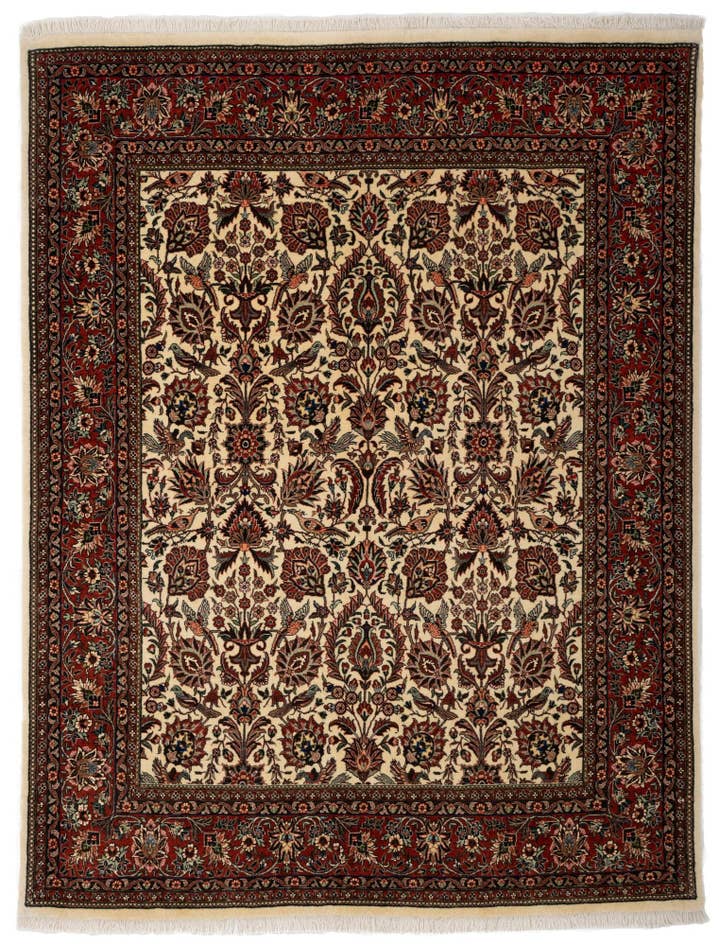 Detail image of 5' 1 x 6' 6 Bidjar With Silk Rug