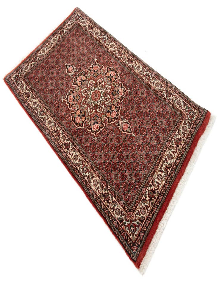 Detail image of 2' 6 x 4' 5 Bidjar With Silk Rug