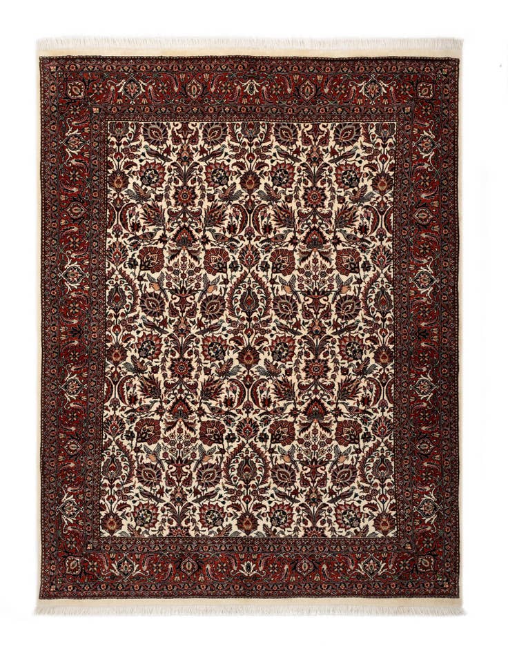 Detail image of 5' 8 x 7' 8 Bidjar With Silk Rug